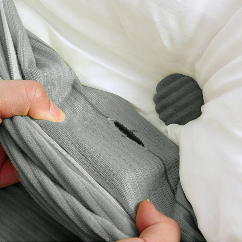 Corduroy Headboard Wedge Reading Pillow for Twin Dorm Bed & Daybed Side Back Support