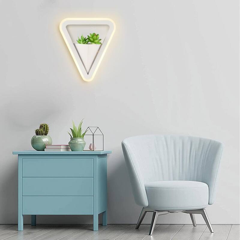 Modern Green Creative Plant Wall Light Aisle Wall Lamp Green Simulation Plant Home Decoration LED Wall Light