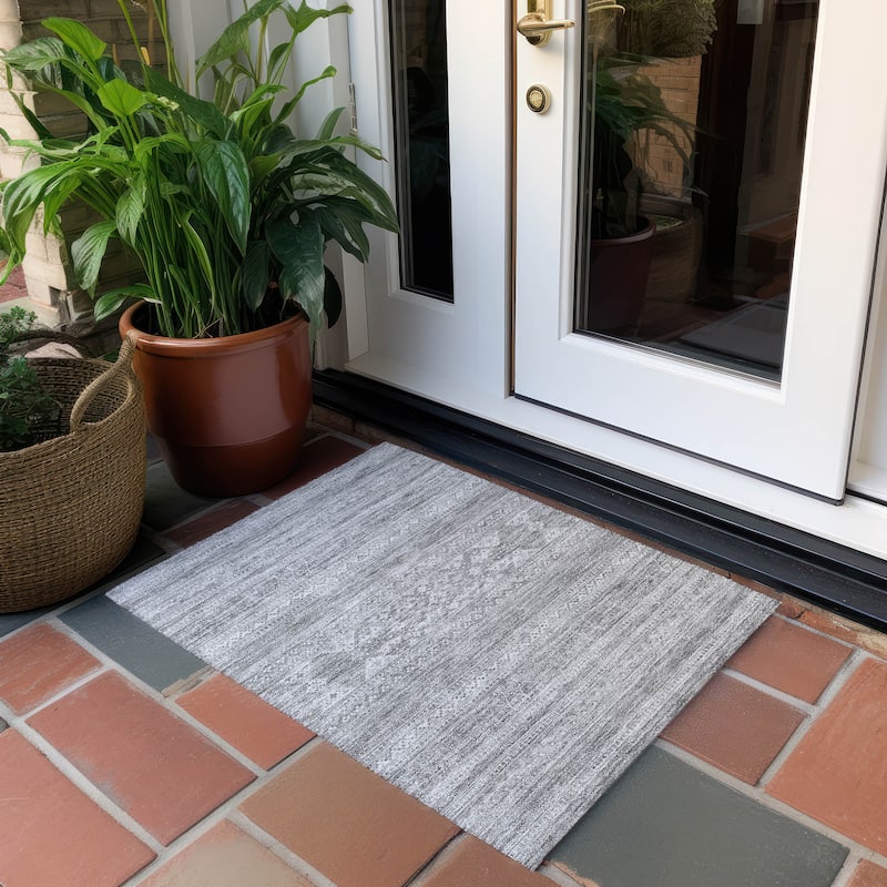 Machine Washable Indoor/ Outdoor Chantille Boho Tribal Rug