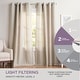 preview thumbnail 23 of 55, EXCLUSIVE HOME Loha Linen Grommet Top Curtain Panel Pair