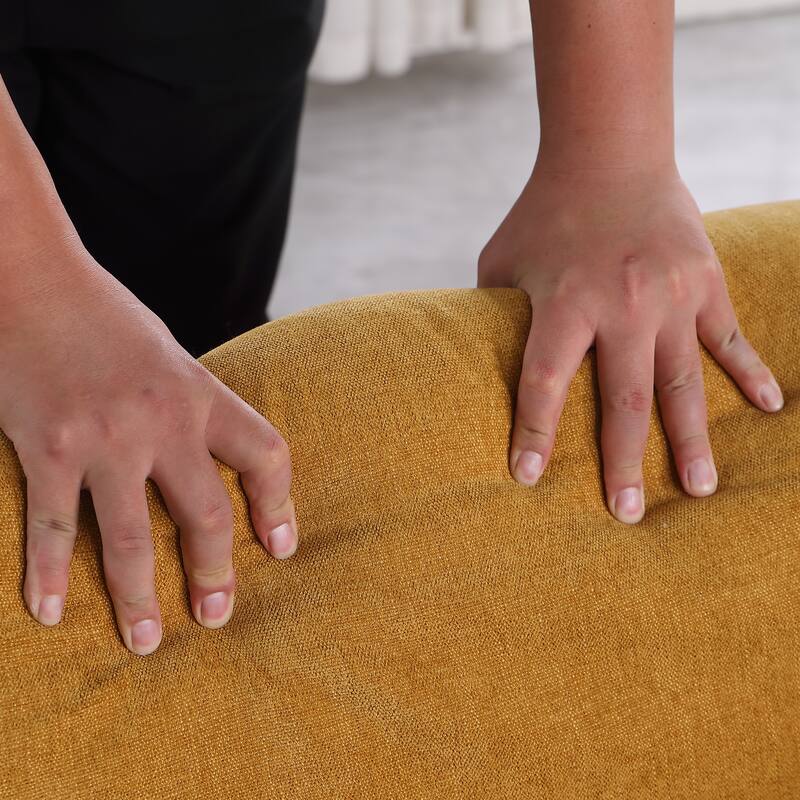 93" 3-Seater Chenille Modular Sofa - Fashionable Sofa with Iron Frame for Living Room, Bedroom