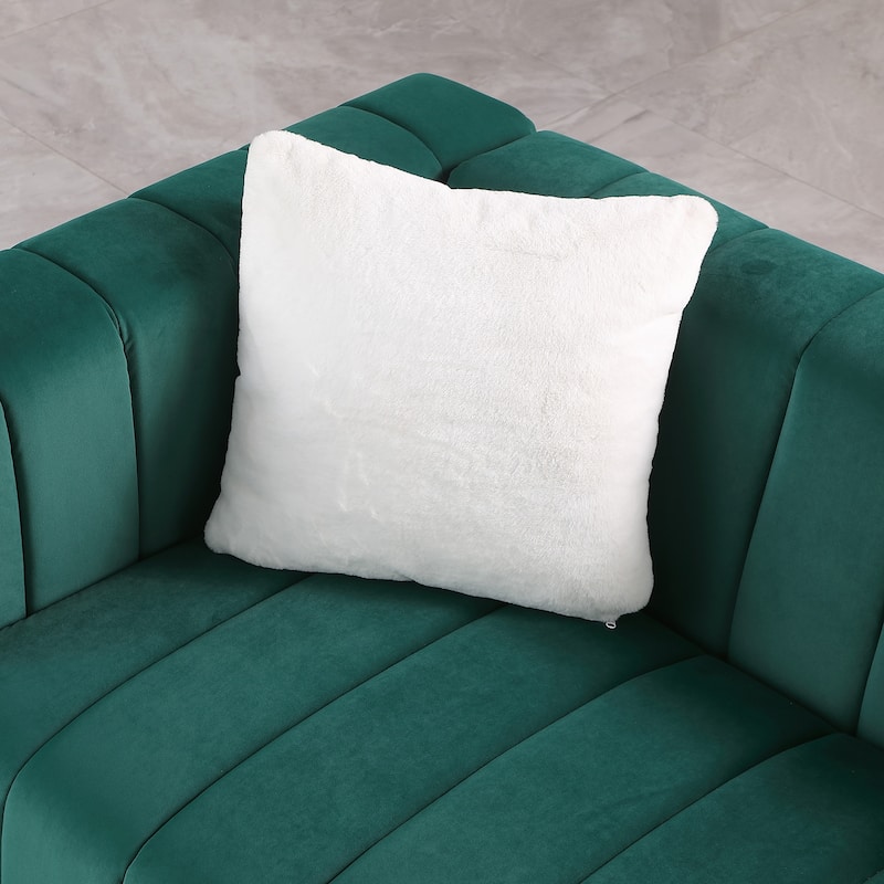 A modern channel sofa take on a traditional Chesterfield,3 seater