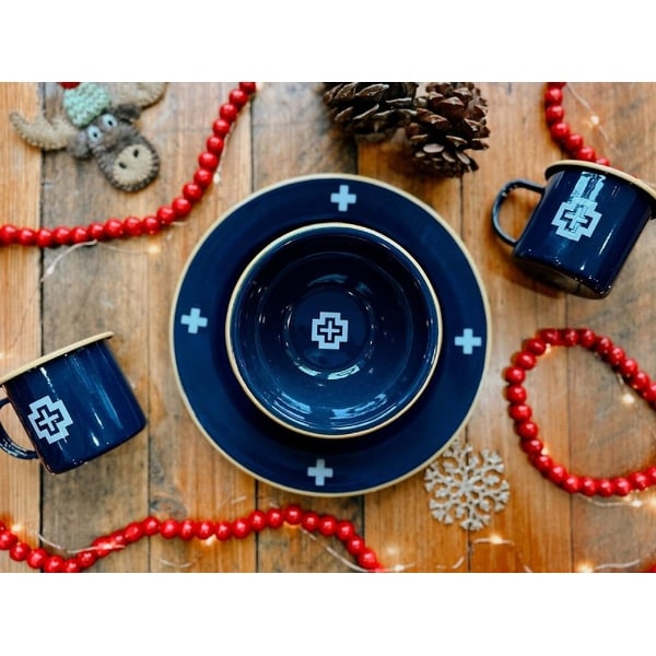 Pendleton Camp Cross Enamelware sets (2) - On Sale - Bed Bath