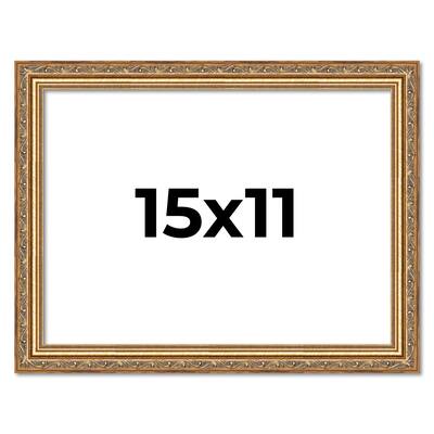 15x11 Frame Red Solid Wood Picture Frame Width 1.75 Inches | Interior Frame Depth 1 13/16 Inches