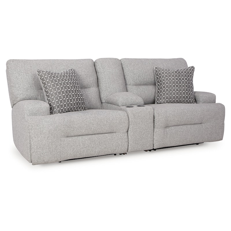 Signature Design by Ashley Acklen Place Gray 3-Piece Sectional - 97"W x 42"D x 42"H