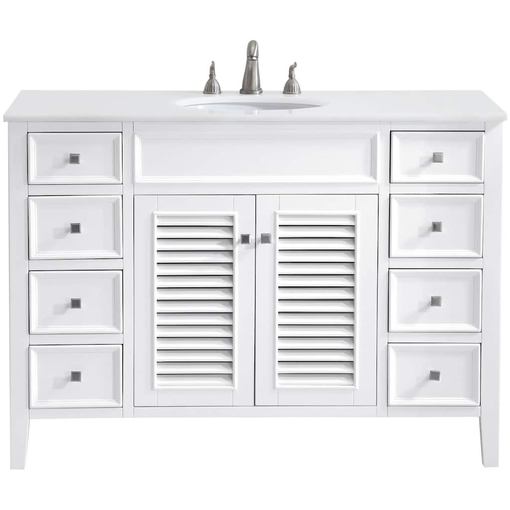 Elegant Lighting VF-1041-VW Cape Cod 48" Free Standing Single Basin