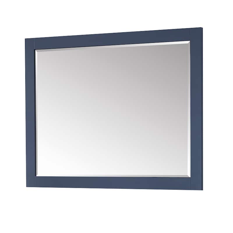 Altair Ivy Rectangular Bathroom Wood Framed Wall Mirror