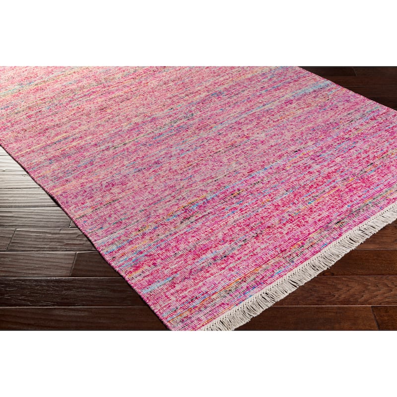 Hand-Woven Luther Solid Viscose Area Rug