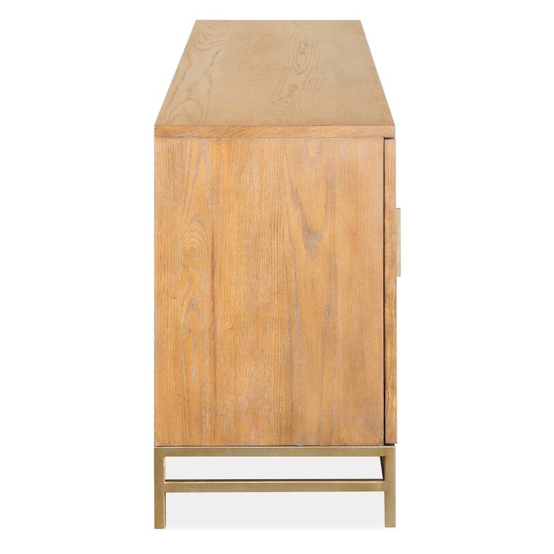 Magnussen Home Lindon Belgian Wheat Large Console - 84"W x 17"D x 29"H