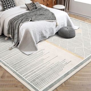 Modern Geometric Soft Area Rug - Bed Bath & Beyond - 42116931
