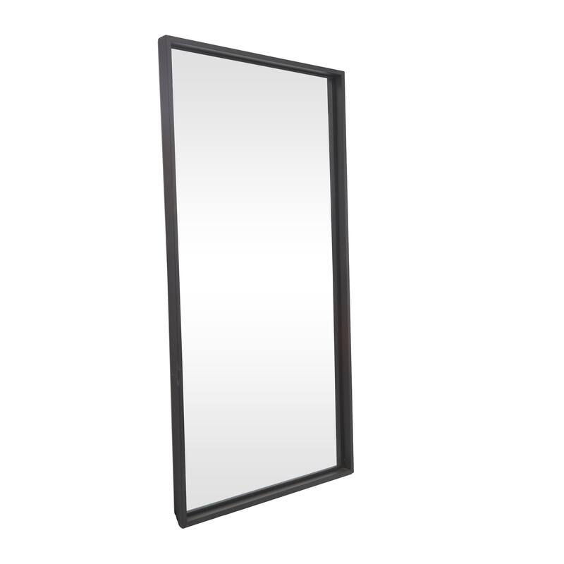 Metal Tall Floor Mirror - Black - Roche River Decor