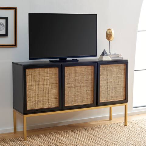 SAFAVIEH Zadie 2 Shelf Rattan Sideboard