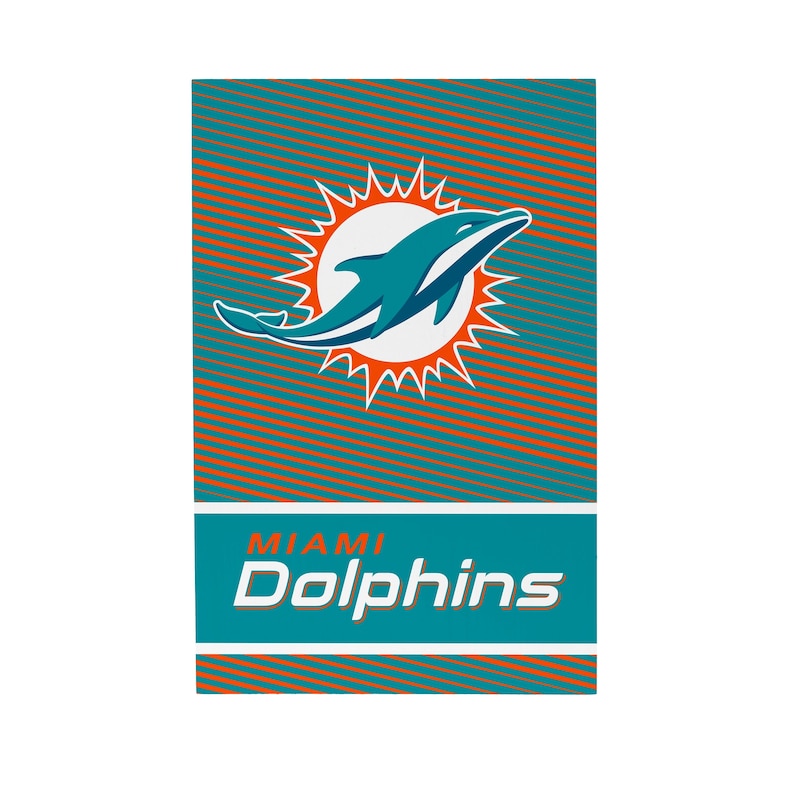 Miami Dolphins Wooden Tabletop Mantel Shelf Sign