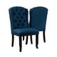 preview thumbnail 9 of 20, Furniture of America Tays Rustic Linen Dining Chairs (Set of 2)