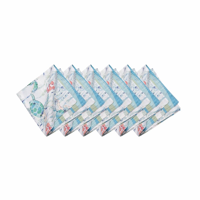 Sea Turtle Cove Cotton Napkin Set of 6