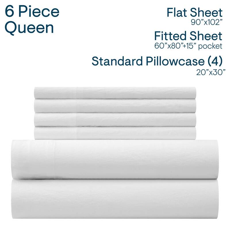 Aeropostale Premium All Season Microfiber White Sheet Set