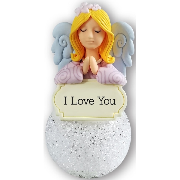Spoontiques 510-015 i love you angel ornament