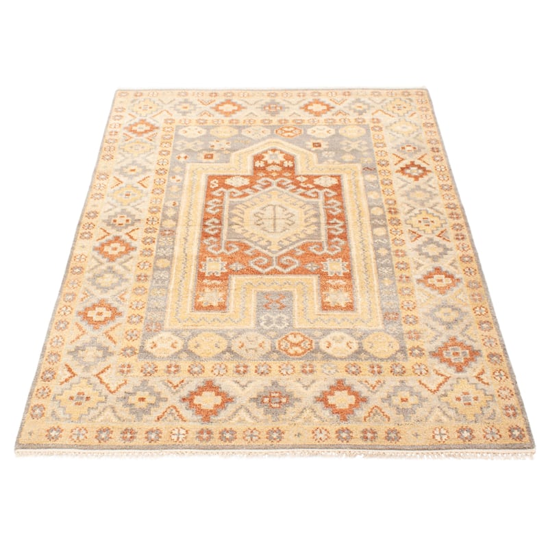 ECARPETGALLERY Hand-knotted Jules Serapi Grey Wool Rug - 5'4 x 7'10