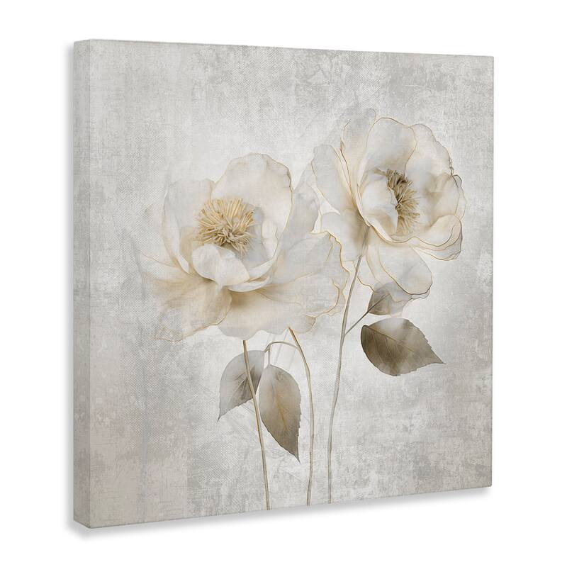 Stupell Contemporary Muted Blossoms Canvas Wall Art Design By Irene Weisz