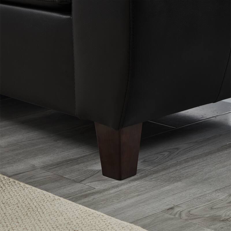 Roomfitters 59" Modern 2-Seater Loveseat Sofa, Comfortable Upholstered Small Couch with Padded Armrests for Living Room