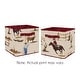 preview thumbnail 2 of 0, Sweet Jojo Designs Tan and Red Cowboy Wild West Collection Foldable Fabric Storage Cube Bins Boxes (Set of 2)