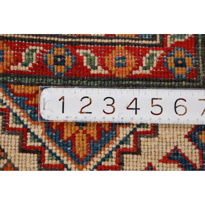 Blue Kazak Oriental Foyer Rug Handmade Wool Carpet - 2'8"x 4'2"