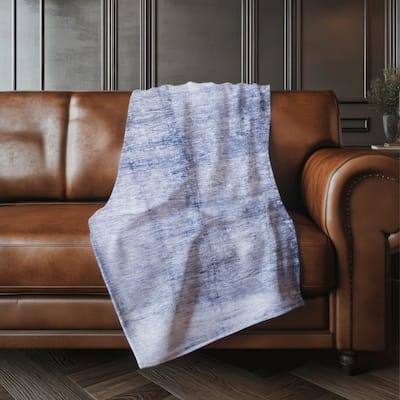 Premium Machine Washable Abstract Ombre Sherpa Throw Blanket