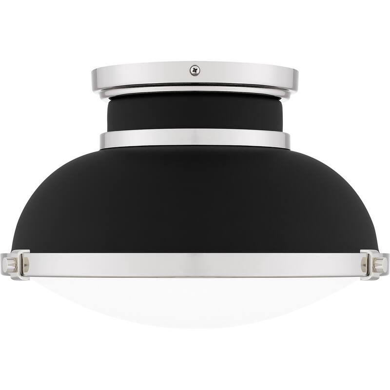 Tobias 2-Light Matte Black Flush Mount Light