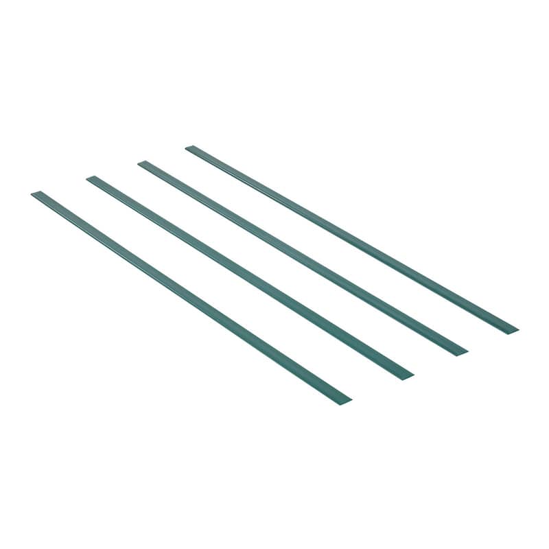 Green HDPE Double Wall Fence Privacy Slats, 44.5" with Locking Channel - 44.5" L x 1.09" W x 0.3" H