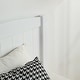 preview thumbnail 5 of 13, White Twin Pine Single-Layer Core Vertical Stripe Full-Board Curved Bed Head