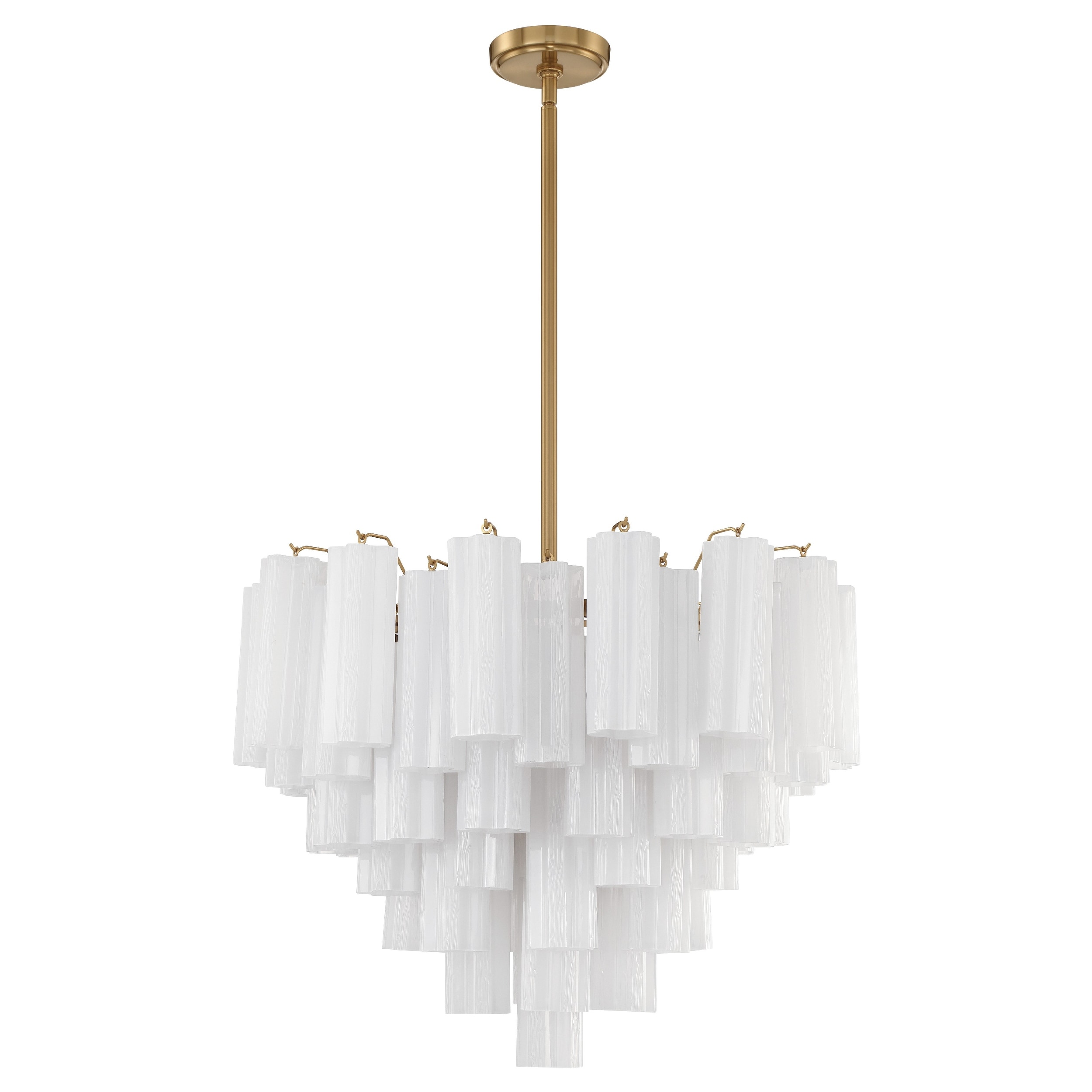 Addis 12 Light Aged Brass Chandelier - 26.75"W x 21.5"H x 26.75"D