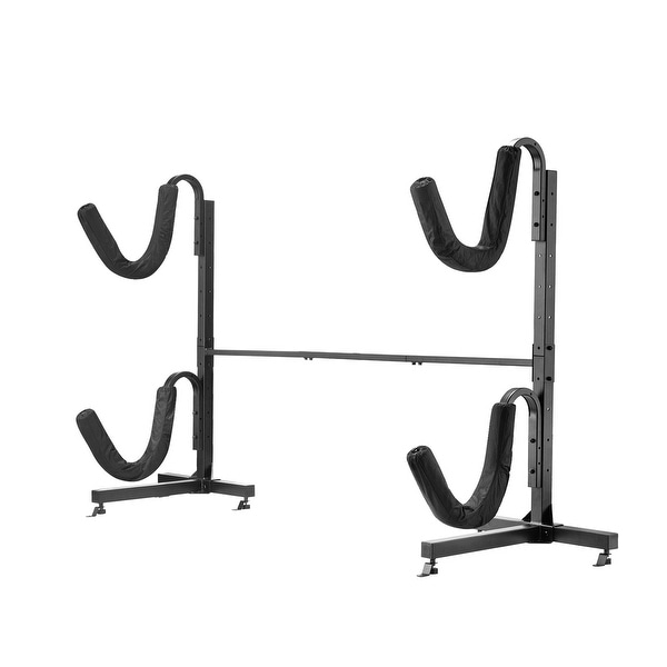 Leisure Sports Kayak Rack - Heavy Duty Freestanding Indoor Outdoor Storage for Kayaks or Paddle Boards. Opens flyout.