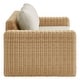 preview thumbnail 5 of 5, Spruce & Spring Patio Wicker Outdoor Sofa with Cushions