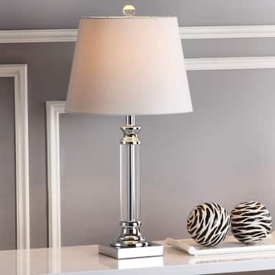 SAFAVIEH Lighting 24-inch Zara Crystal Table Lamp (Set of 2) - 12"x12"x24"