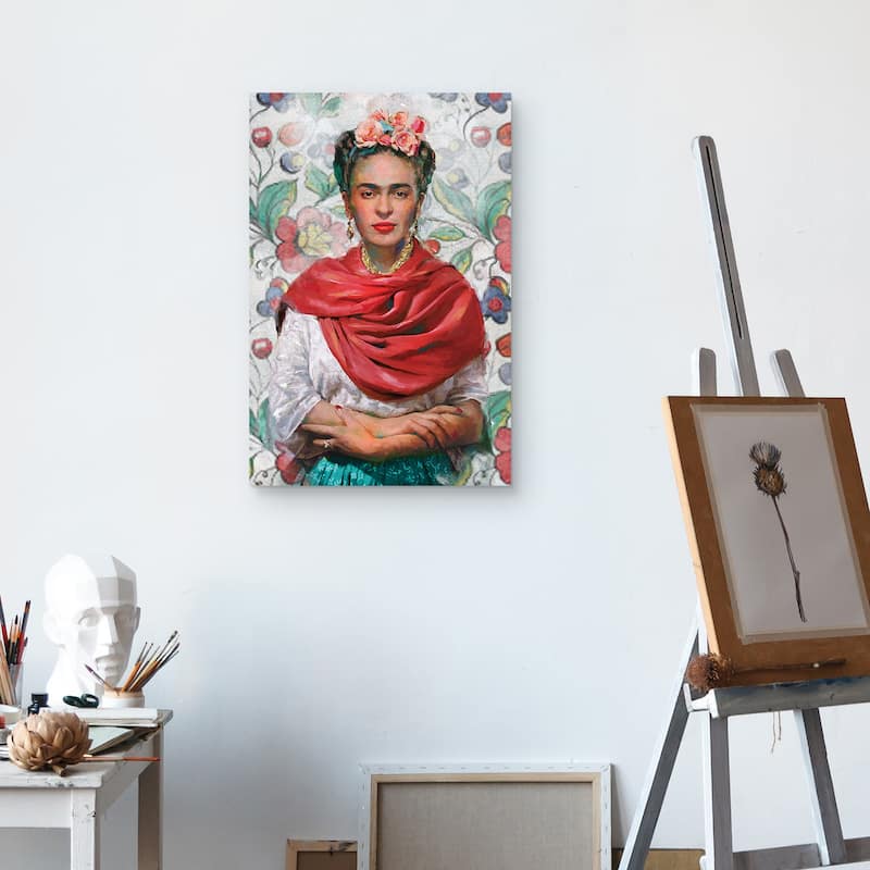Frida Portrait by Studio Arts Canvas Art Print