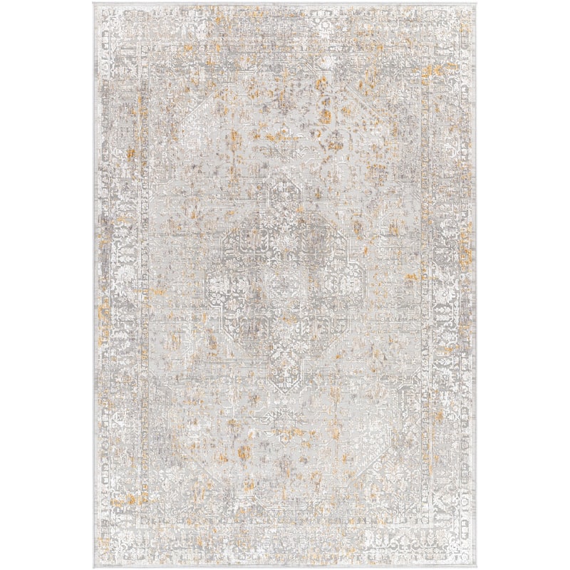 Livabliss Shabby Chic Carmel Medallion Area Rug