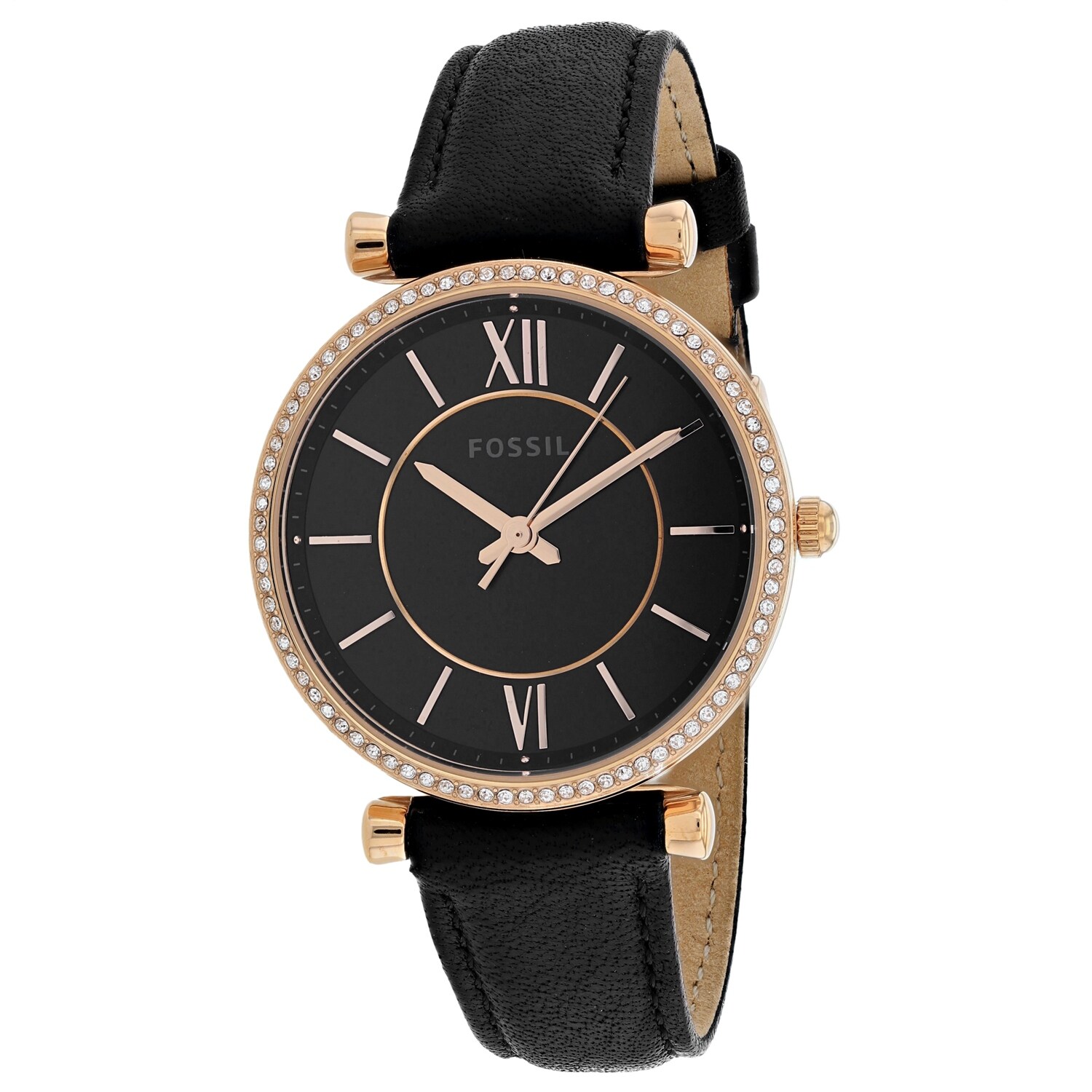 Shop Fossil Women S Vintage Black Dial Watch Es4507 Overstock 29162781