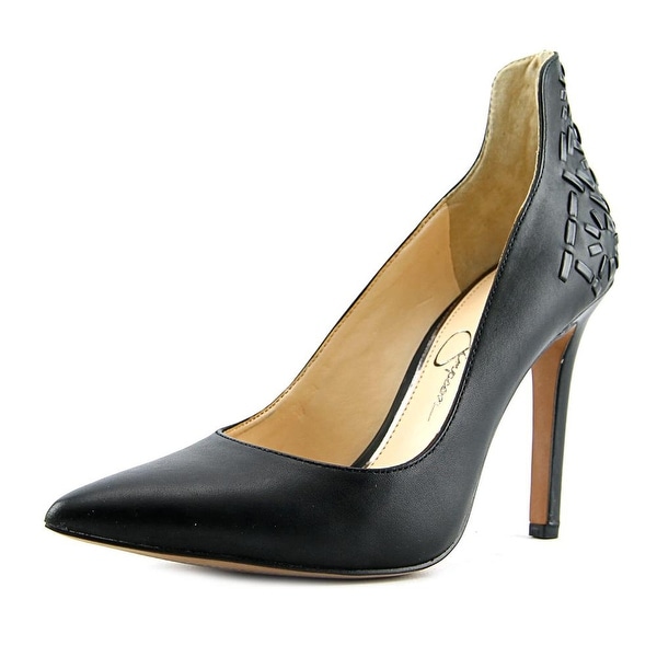 Jessica Simpson Crampell Women Pointed Toe Leather Black Heels