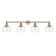 Option Brushed Brass / Clear Deco Swirl