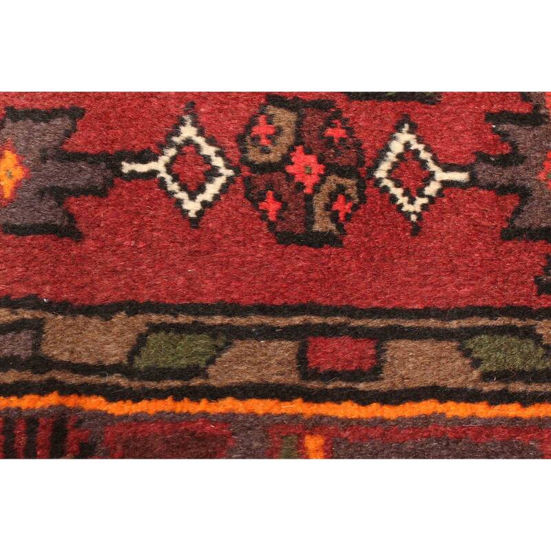 ECARPETGALLERY Hand-knotted Andelz Red Wool Rug - 4'2 x 6'6