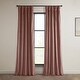 preview thumbnail 76 of 125, Exclusive Fabrics Heritage Plush Velvet Curtain (1 Panel) Wild Rose - 50 X 108
