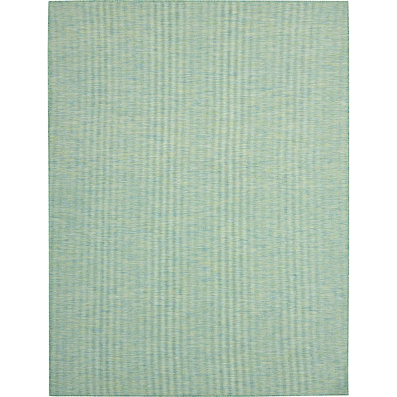 Nourison Selerno Indoor/Outdoor Solid Area Rug - 7'x10' - Blue/Green