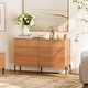 preview thumbnail 2 of 4, WAMPAT 6 Drawer Baby Dresser For Bedroom, Double Chest Of Drawers For Kids With Minimalist Reeded Design