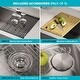 preview thumbnail 34 of 52, KRAUS Kore Stainless Steel Farmhouse Kitchen Sink with Accessories