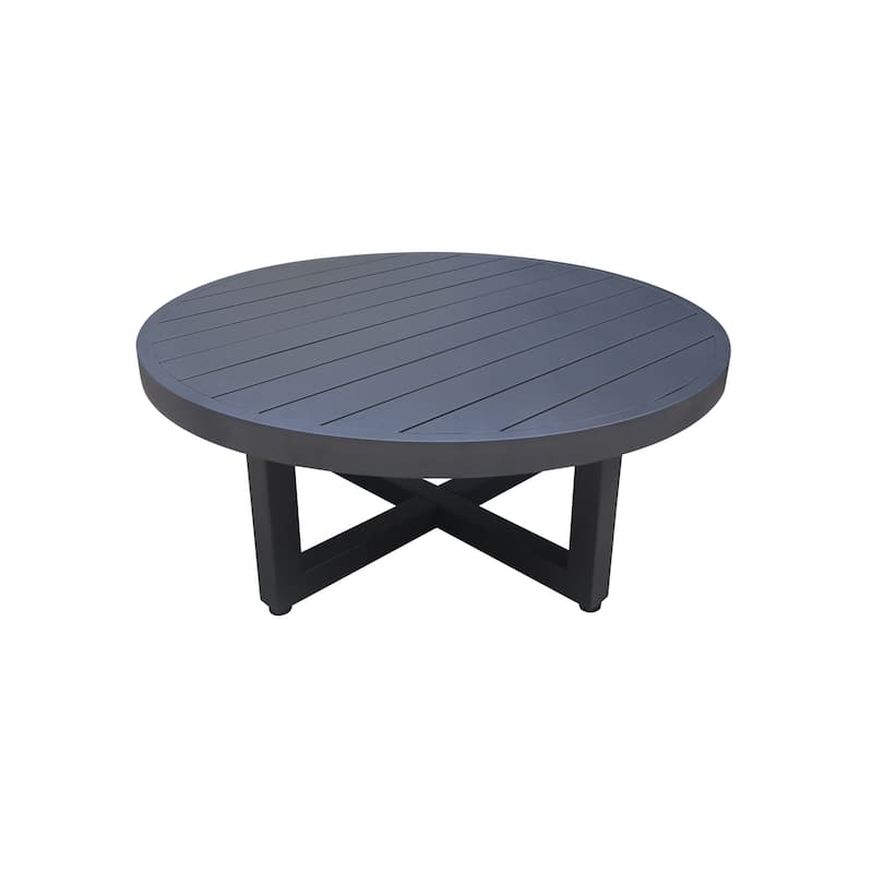 Round Outdoor Patio Coffee Table