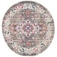 preview thumbnail 62 of 124, SAFAVIEH Madison Andra Boho Oriental Distressed Rug 6'7" Round - Taupe/Ivory