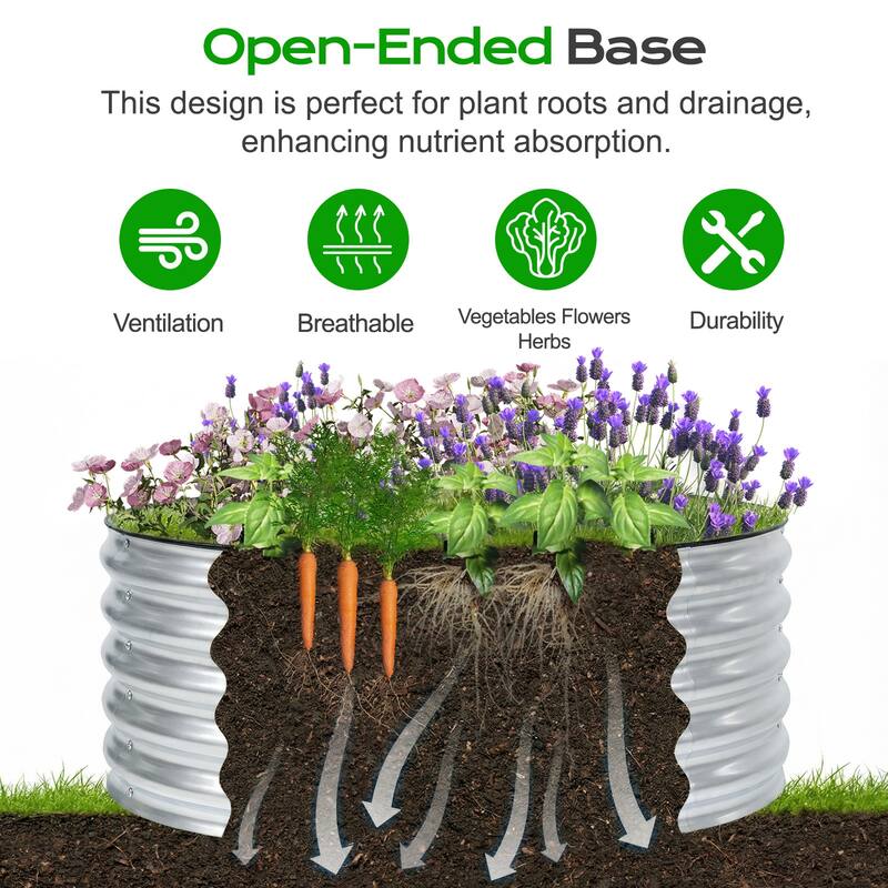 Aoodor Metal Raised Garden Bed