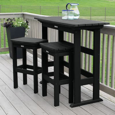 Lehigh 3-piece Outdoor Balcony Set - Bar-height