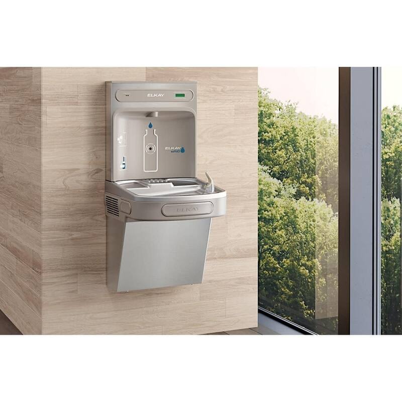 Elkay EZH2O Wall Mounted Drinking Fountain and Hands Free Bottle