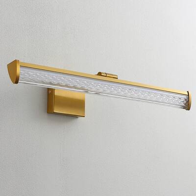 Modern Bathroom Vanity Light 24 inch Dimmable,Gold LED Vanity Light ...